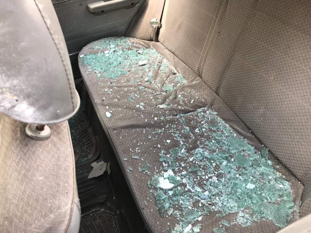 Rockets hit near Afrin Hospital in Syrian Kurdistan (Rojava), Feb. 13, 2018. (Photo: Kurdistan 24)